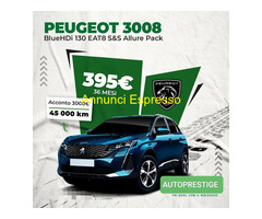 PEUGEOT 3008 Blue HDI EAT8 S&S Allure Pack noleggio alungo termine