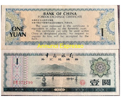 Banconota Cinese 1 Yuan originale