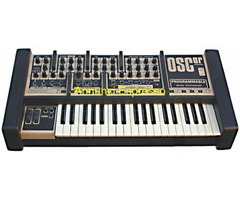 Minimoog Polymoog Oscar Synthesizers.