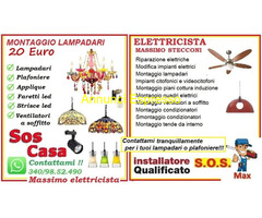 Elettricista lampadari e plafoniere led