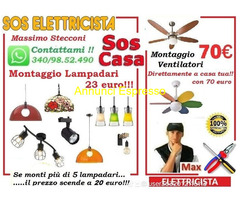 Elettricista lampadario Roma Eur