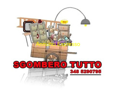 Gratis eseguiamo sgomberi di locali tel.3485290795