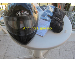 CASCO-AIROH SC66 CARB-KEVLAR+GUANTI-DAINESE-JERICO