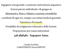 Aiuto per lezioni dimatematica fisica retribuzione oraria €