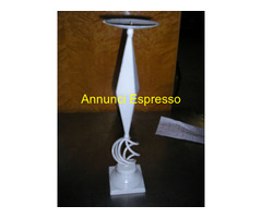 Vendo Candelabro o Portacero bianco,  artigianale,