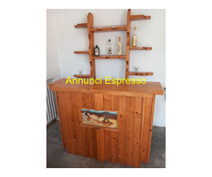 Mobile BAR in legno massiccio per tavernetta