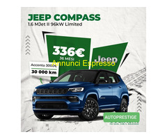 JEEP COMPASS 1.6 Mjt II 96 kw Limited noleggio a lungo termine