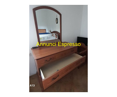 Camera da letto in legno completa