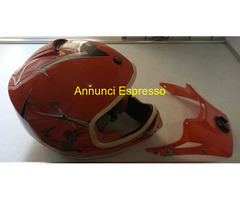 Casco moto stile cross con visiera