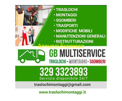 Traslochi Montaggi Sgomberi GB MULTISERVICE