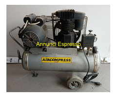 Compressore Aria 50 litri bombola con crinatura