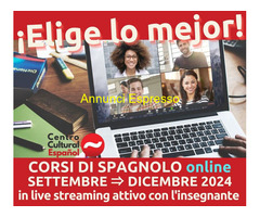 CorsoCorso di spagnolo ONLINE: principianti - SET->DIC 2024