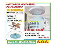 Montaggio ventilatori a soffitto Roma