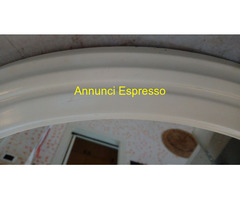 Specchio Rotondo Laccato con cornice in legno da 6