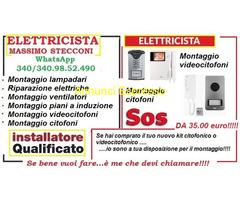 Elettricista montaggio kit citofonici