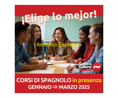 Corsodi spagnolo a Torino per principianti: GEN -> MAR 2025